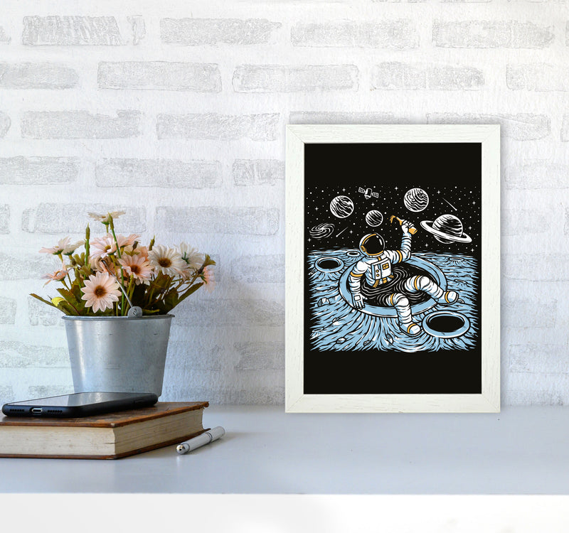 Cold Beer And Zero Gravity Art Print by Jason Stanley A4 Oak Frame