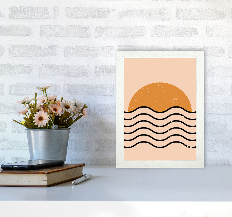 Everything Moves In Waves Art Print by Jason Stanley A4 Oak Frame