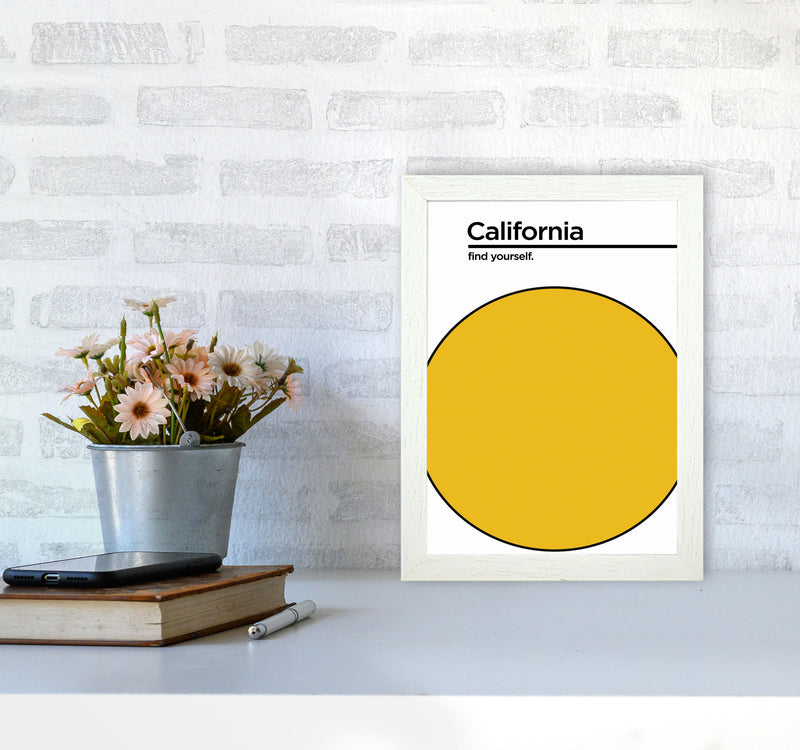 California Find Yourself Art Print by Jason Stanley A4 Oak Frame