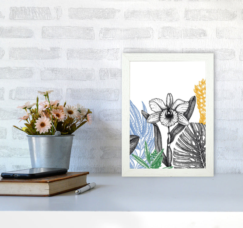 Minimalist Flower Vibes Art Print by Jason Stanley A4 Oak Frame