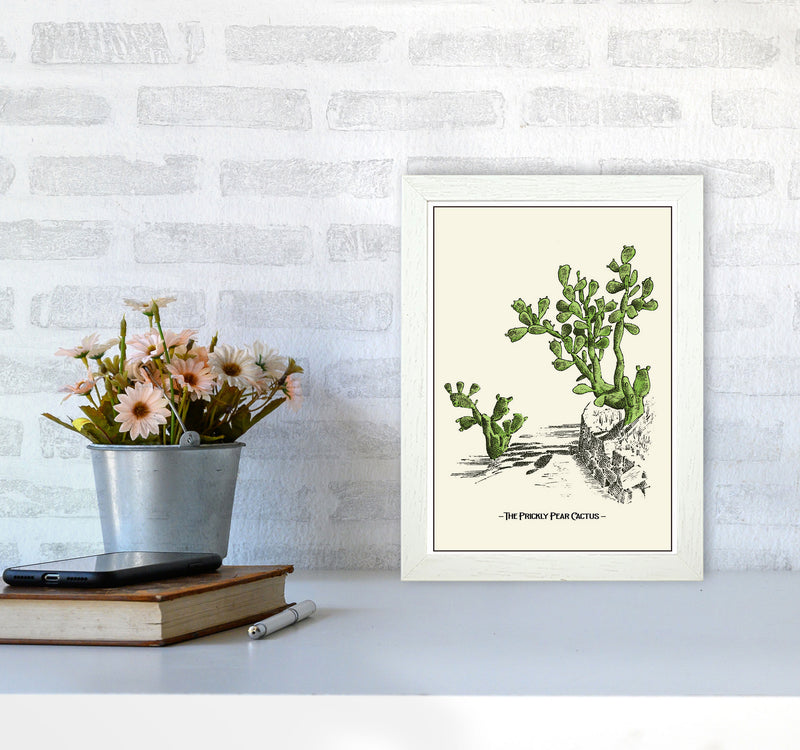 The Prickly Pear Cactus Art Print by Jason Stanley A4 Oak Frame