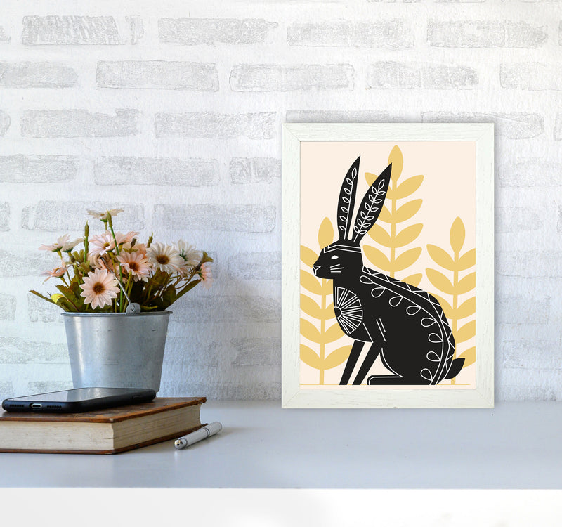 Bunny's Natural Habitat Art Print by Jason Stanley A4 Oak Frame