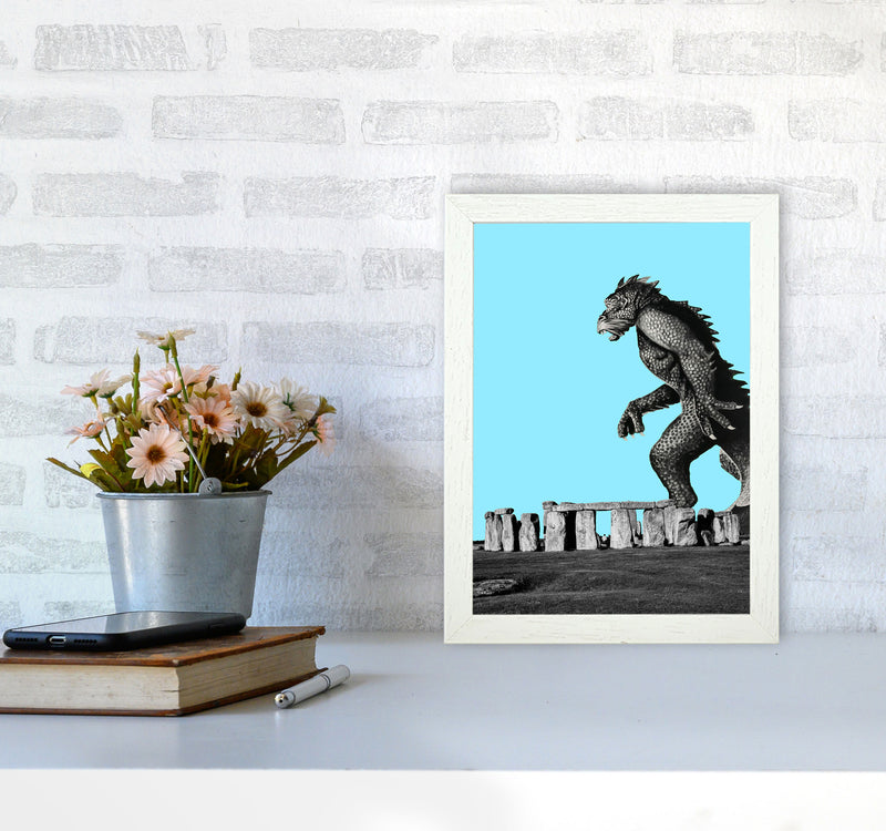 Attack On Stonehenge 2 Art Print by Jason Stanley A4 Oak Frame