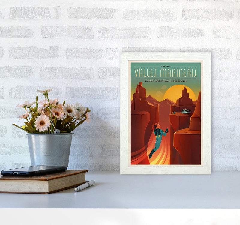 Spacex - Olympus Mons Art Print by Jason Stanley A4 Oak Frame