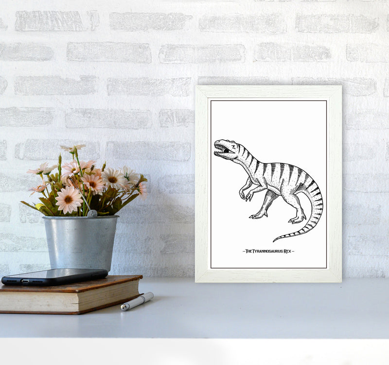 The Tyrannosaurus Rex Art Print by Jason Stanley A4 Oak Frame