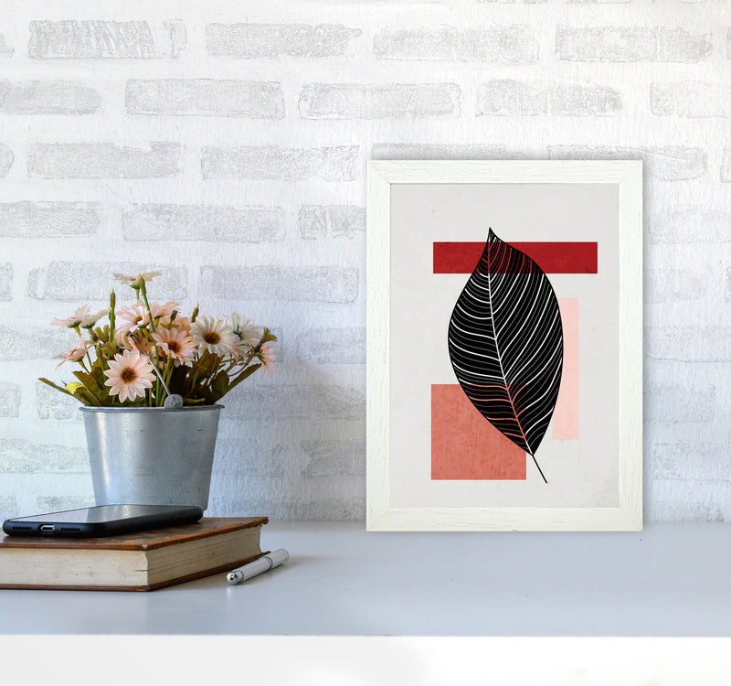 Abstract Leaf Vibe II Art Print by Jason Stanley A4 Oak Frame