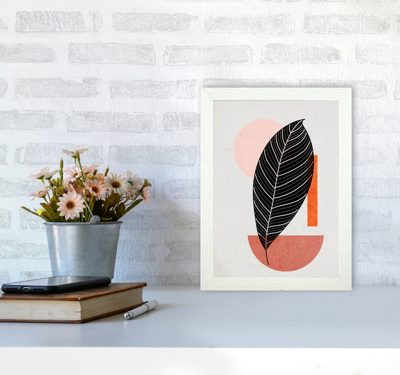 Abstract Leaf Vibe I Art Print by Jason Stanley A4 Oak Frame