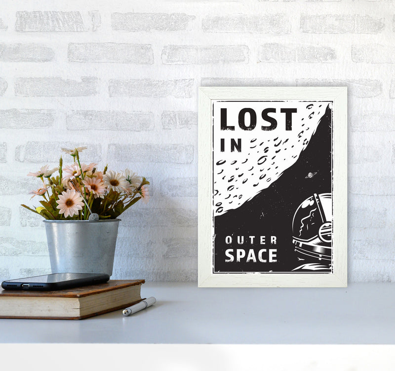 Lost In Outer Space Art Print by Jason Stanley A4 Oak Frame