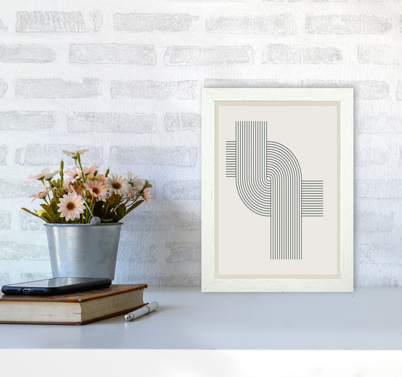 Modern Geometric 3 Art Print by Jason Stanley A4 Oak Frame