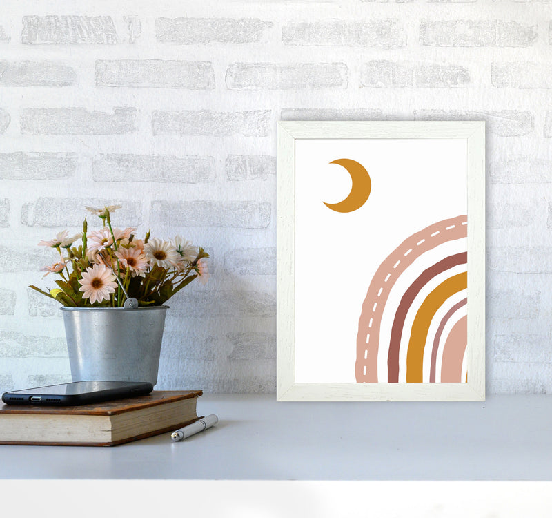 Abstract Moonvibes Art Print by Jason Stanley A4 Oak Frame