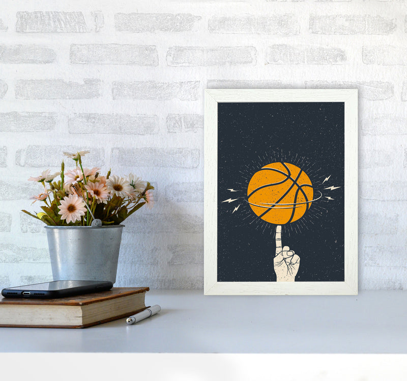 Basketball Is Fun Art Print by Jason Stanley A4 Oak Frame