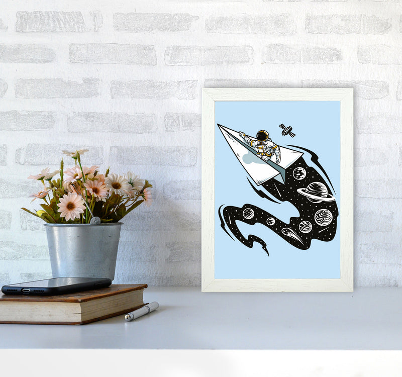 Flying Thru Space Art Print by Jason Stanley A4 Oak Frame