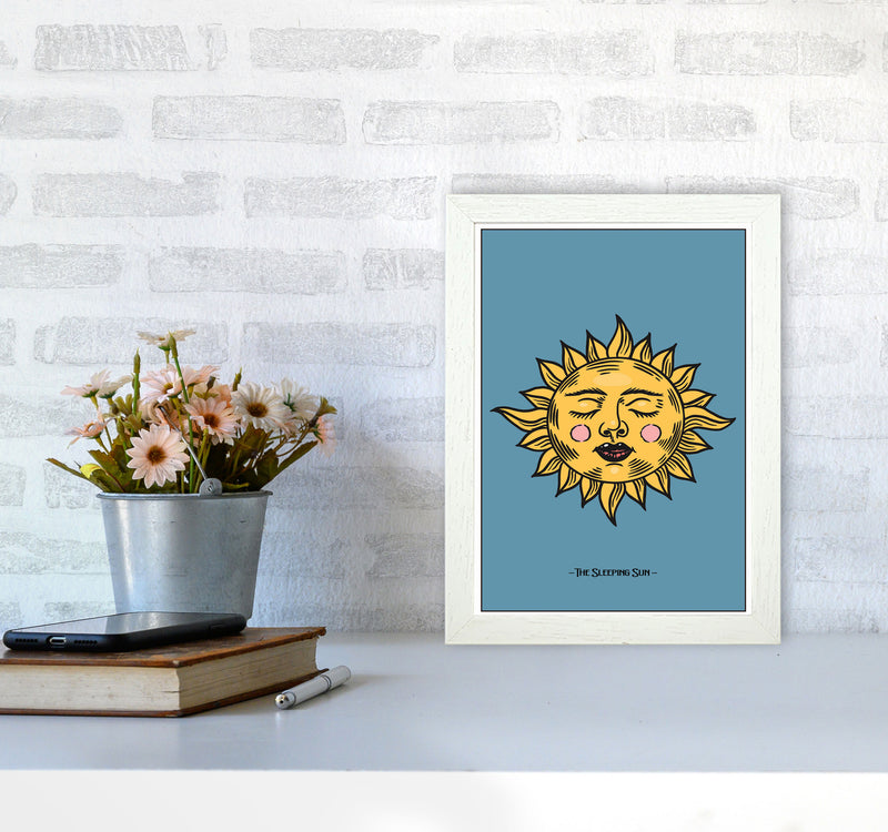 The Sleeping Sun Art Print by Jason Stanley A4 Oak Frame