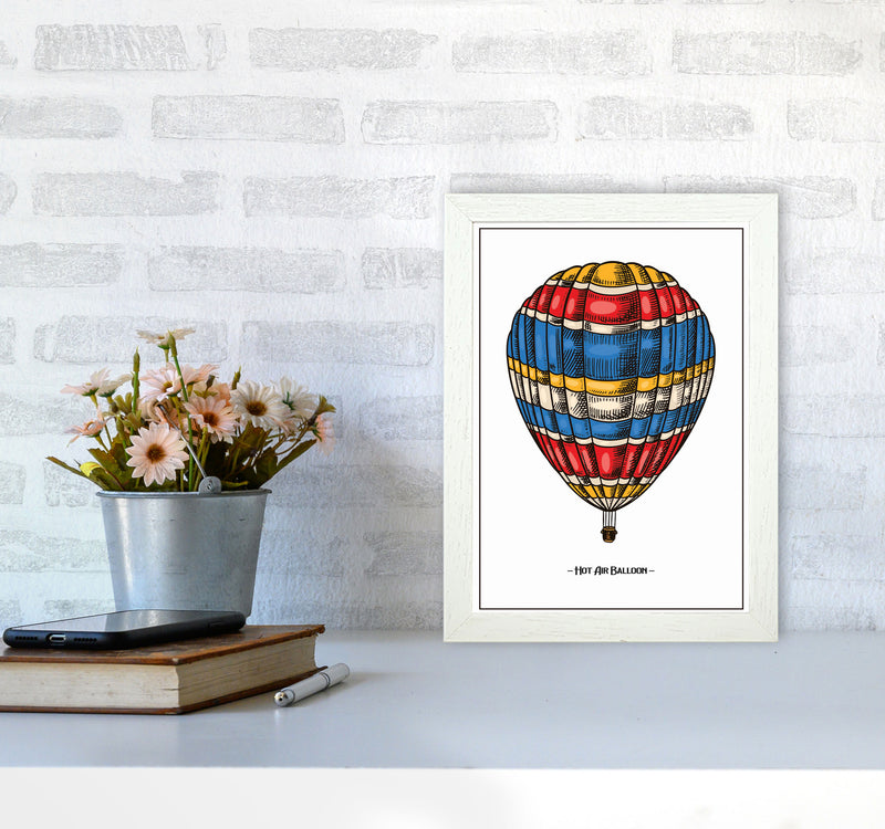 Hot Air Balloon Art Print by Jason Stanley A4 Oak Frame