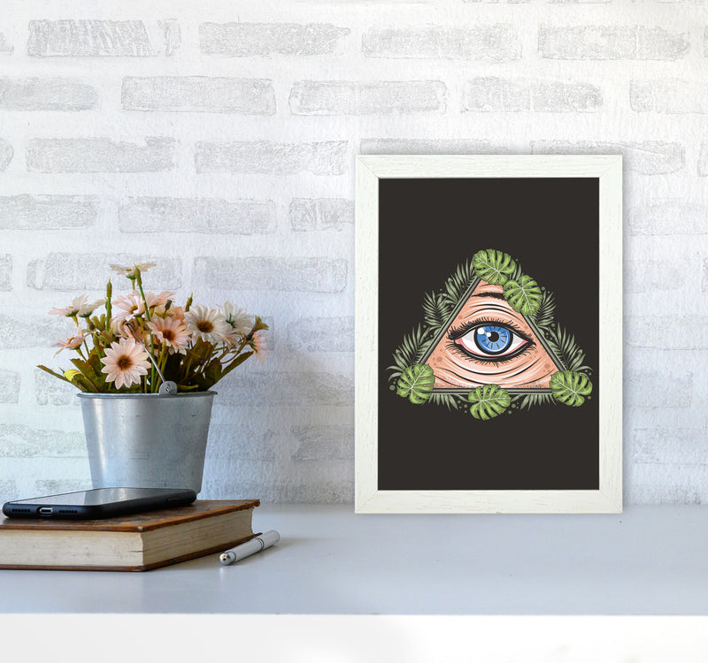 All Seeing Eye Art Print by Jason Stanley A4 Oak Frame