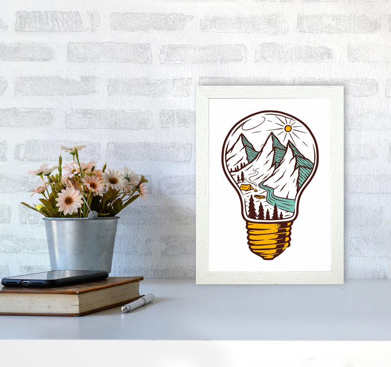 I Have An Idea Art Print by Jason Stanley A4 Oak Frame