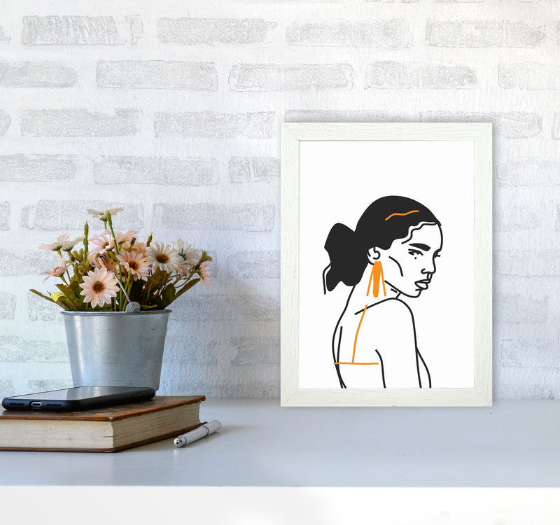 Strong Woman Art Print by Jason Stanley A4 Oak Frame
