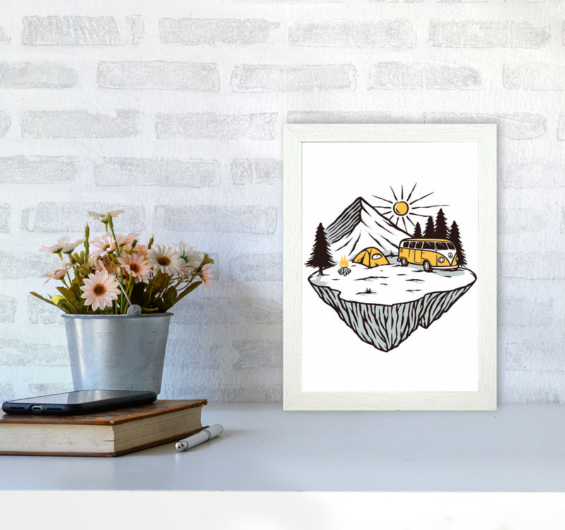 Camp Vibes Art Print by Jason Stanley A4 Oak Frame