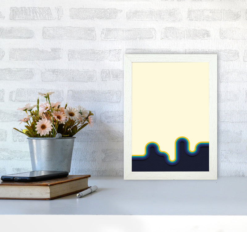 Melty Vibes Art Print by Jason Stanley A4 Oak Frame