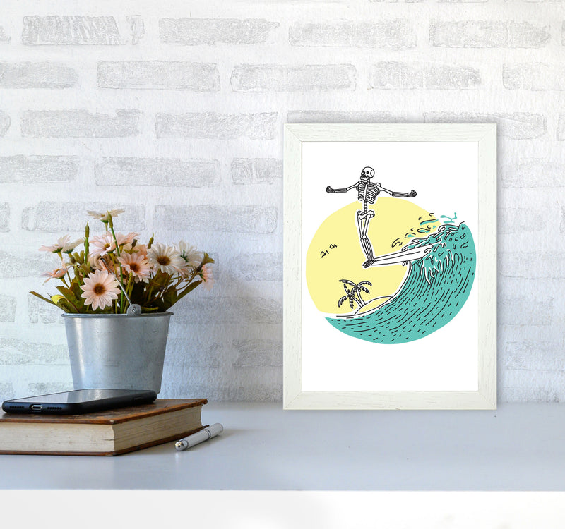 Hang 10 Zen Art Print by Jason Stanley A4 Oak Frame