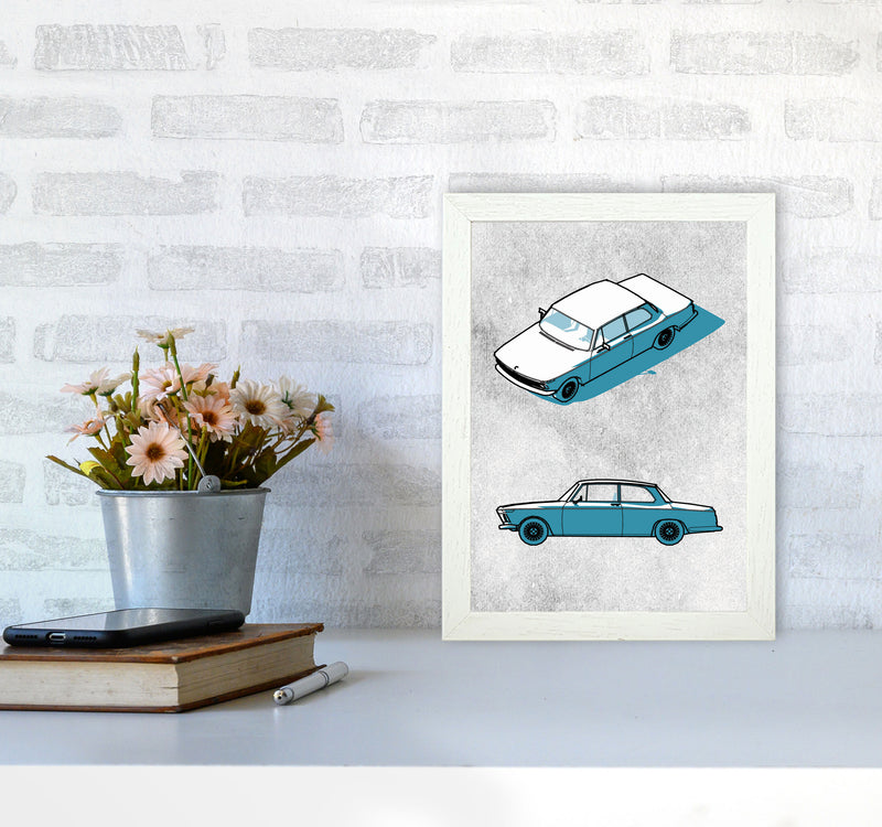 Minimal Car Series I Art Print by Jason Stanley A4 Oak Frame