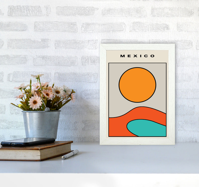 Mexico Vibes! Art Print by Jason Stanley A4 Oak Frame