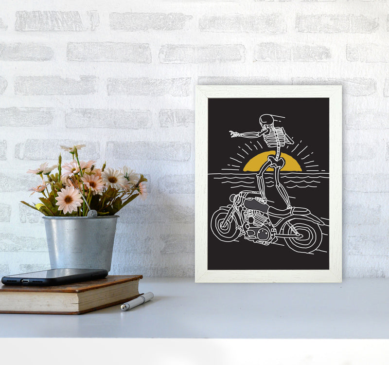 Freedom Rider Art Print by Jason Stanley A4 Oak Frame