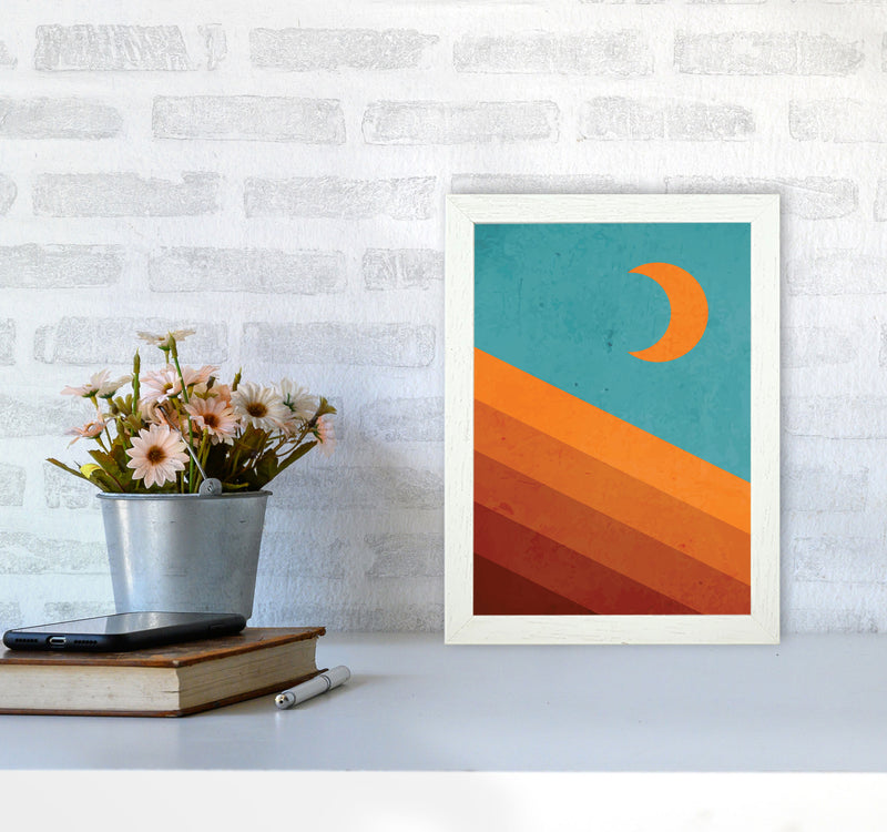 Abstract Mountain Sunrise III Art Print by Jason Stanley A4 Oak Frame
