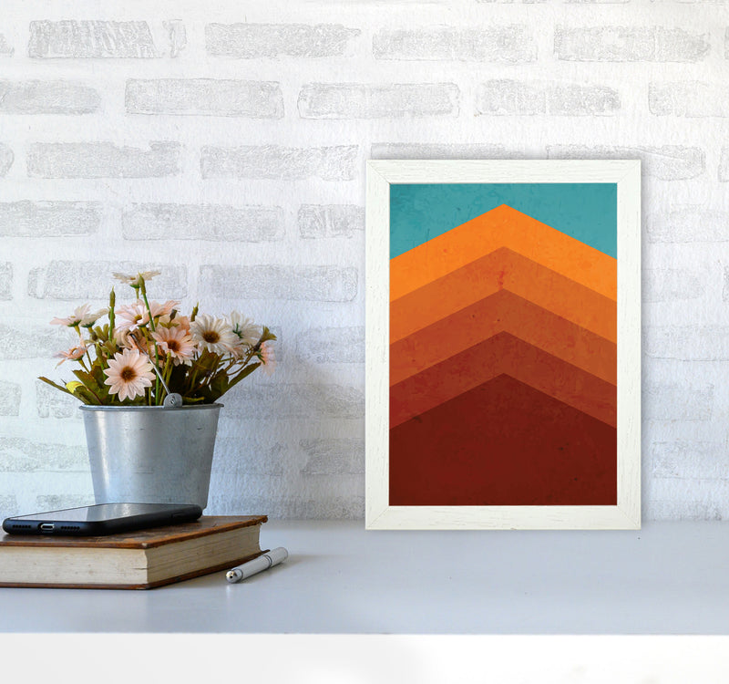 Abstract Mountain Sunrise II Art Print by Jason Stanley A4 Oak Frame
