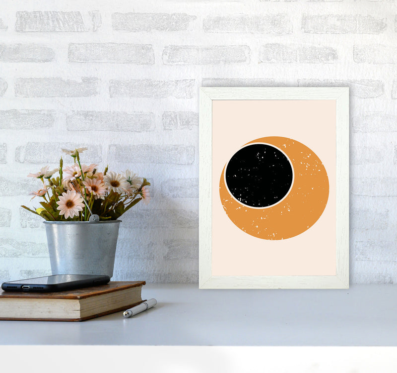 Abstract Contemporary Sun Art Print by Jason Stanley A4 Oak Frame