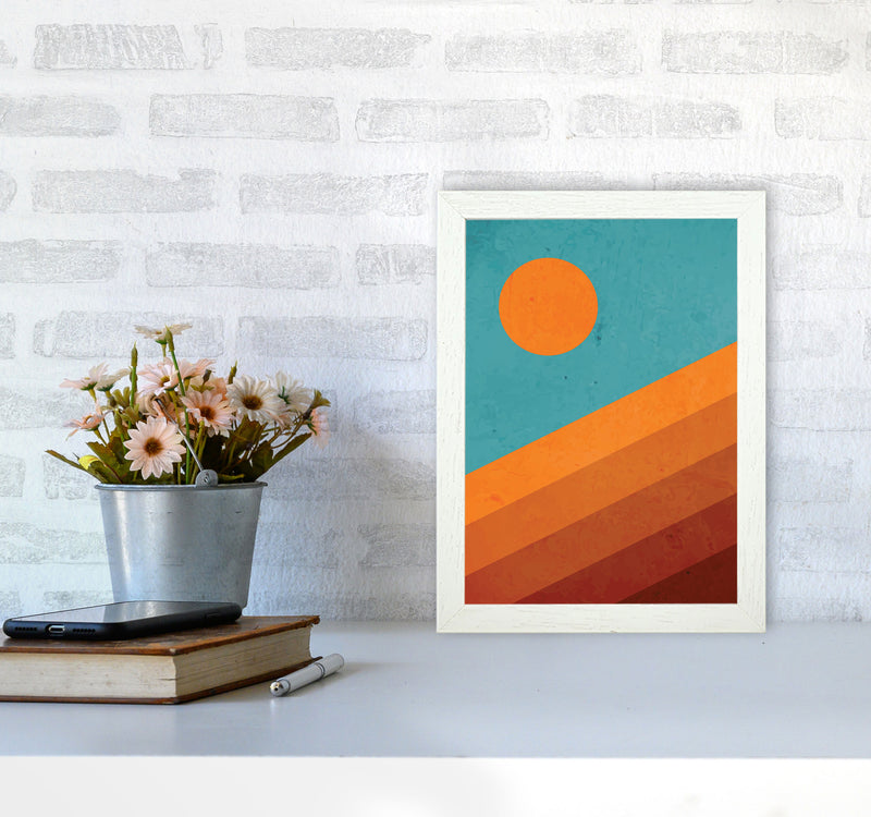 Abstract Mountain Sunrise I Art Print by Jason Stanley A4 Oak Frame
