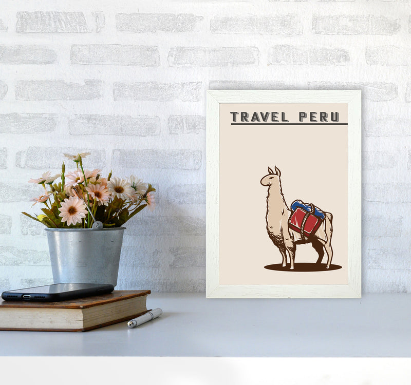 Travel Peru Art Print by Jason Stanley A4 Oak Frame