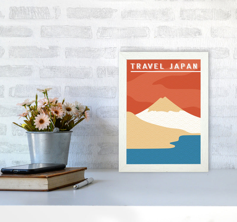 Traval Japan Minimilism II Art Print by Jason Stanley A4 Oak Frame