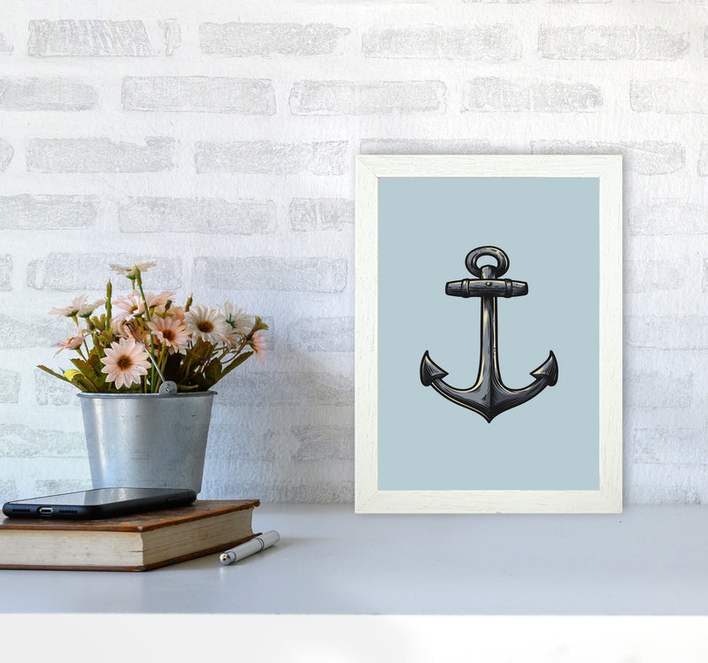 Ship's Anchor Art Print by Jason Stanley A4 Oak Frame