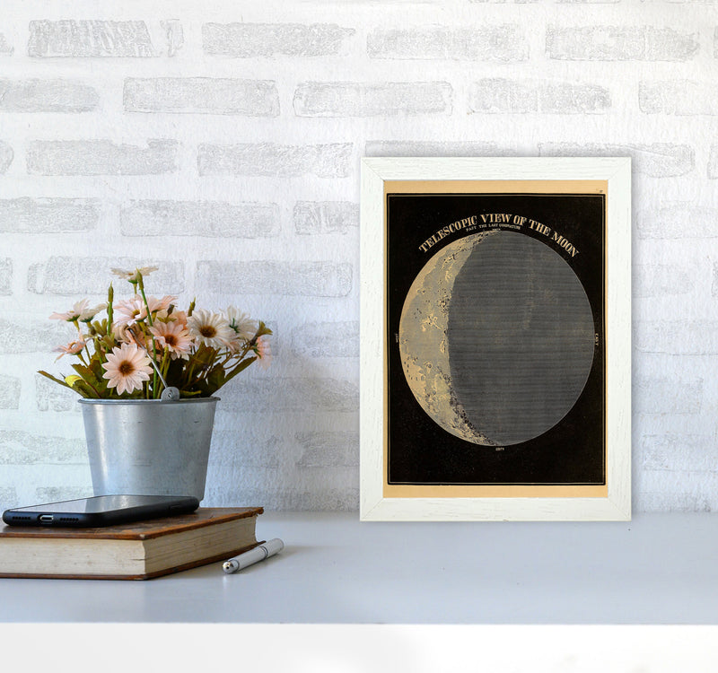 Telescopic View Of The Moon Art Print by Jason Stanley A4 Oak Frame