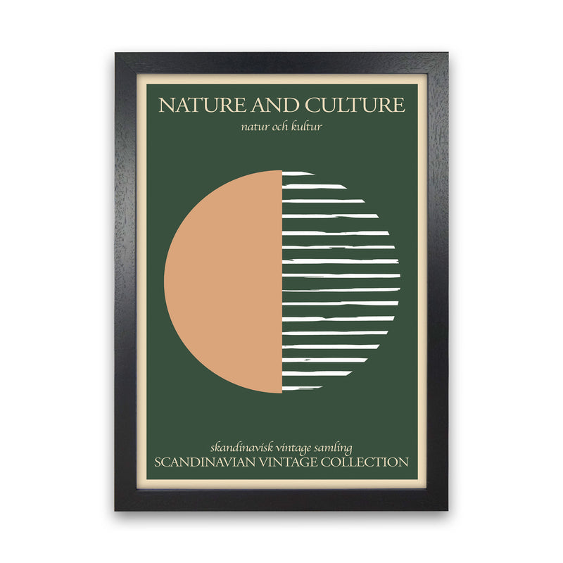 Nature And Culture Scandinavian Collection Art Print by Jason Stanley Black Grain