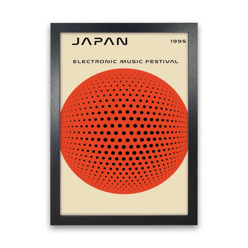 Japan Electronic Music Festival Art Print by Jason Stanley Black Grain