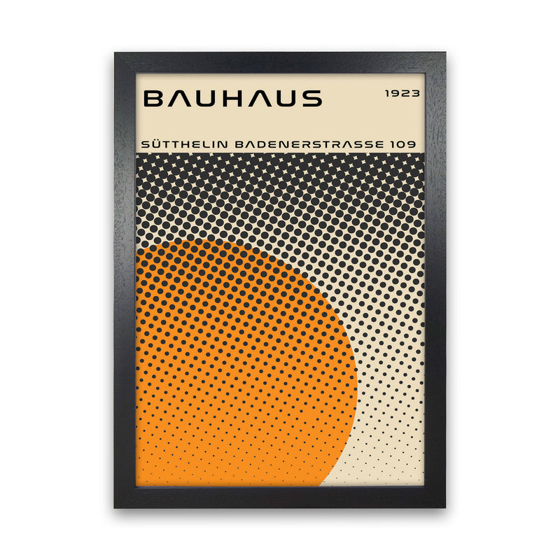 Bauhaus Geometric Yellow Vibe II Art Print by Jason Stanley Black Grain