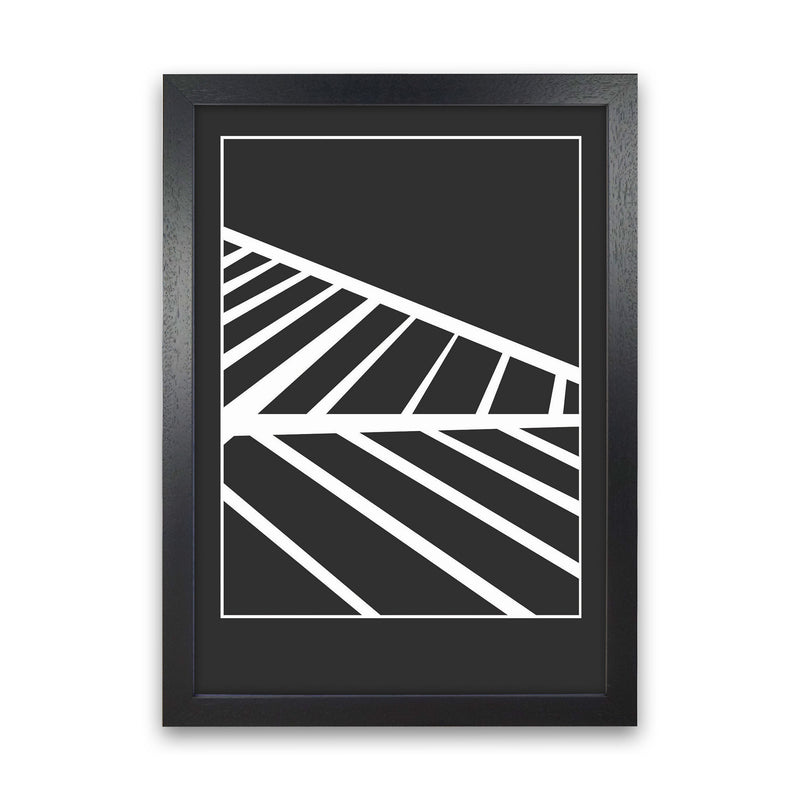 Minimal Geometric Series - 25 Art Print by Jason Stanley Black Grain