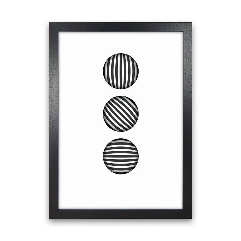 Minimal Geometric Series - 49 Art Print by Jason Stanley Black Grain