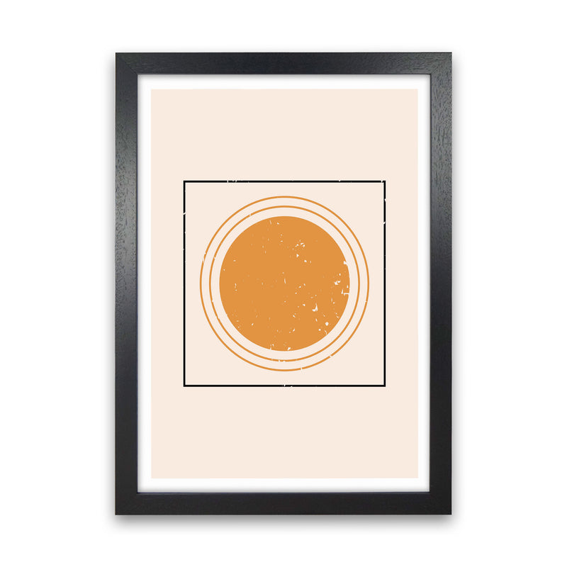 Sunshine Abstract Drawing Art Print by Jason Stanley Black Grain