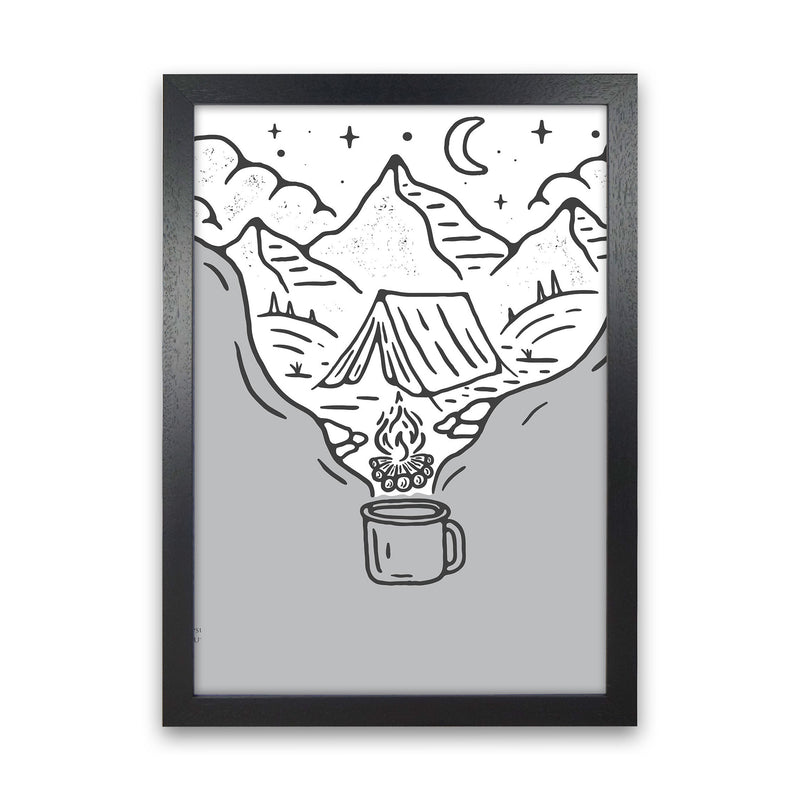 It All Started With Coffee Art Print by Jason Stanley Black Grain