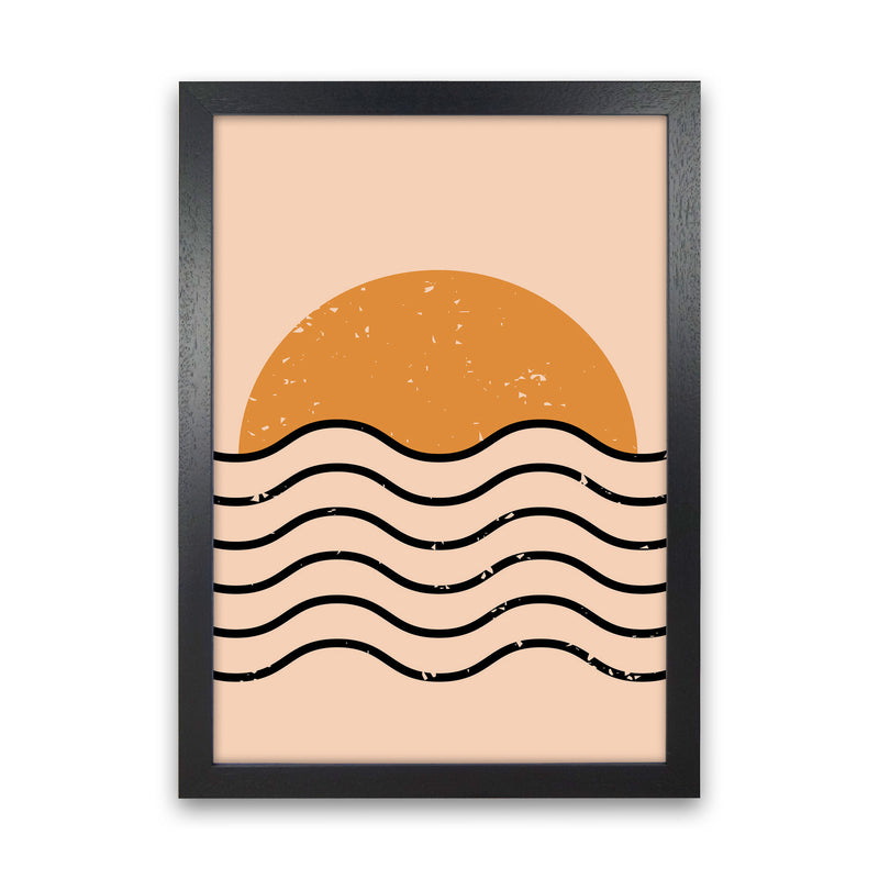 Everything Moves In Waves Art Print by Jason Stanley Black Grain