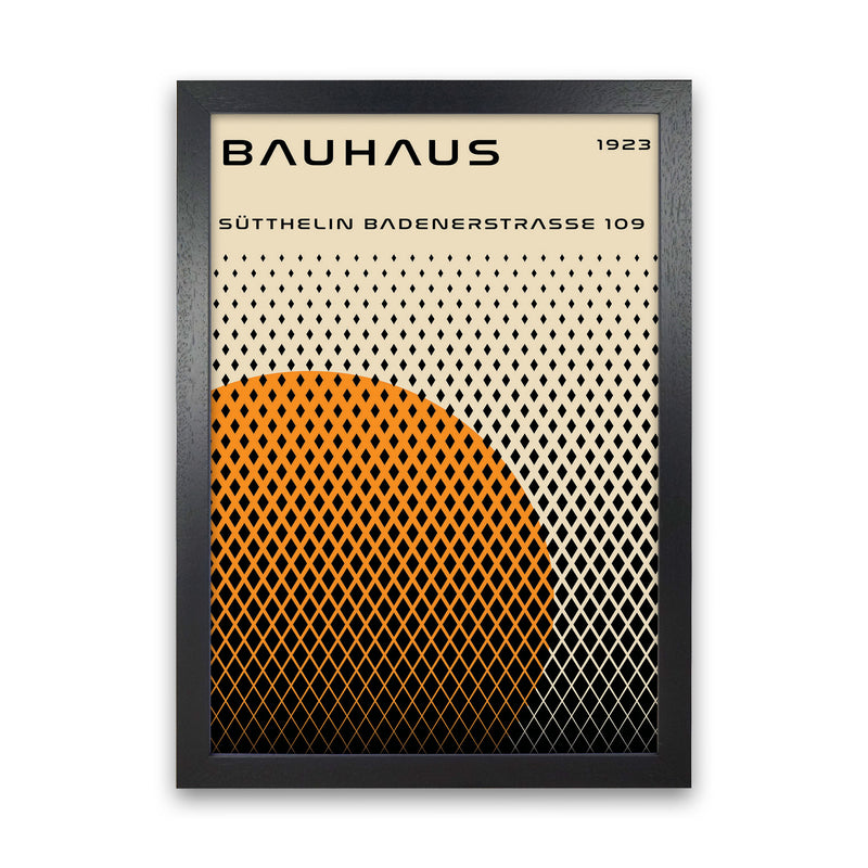 Bauhaus Geometric Yellow Art Print by Jason Stanley Black Grain