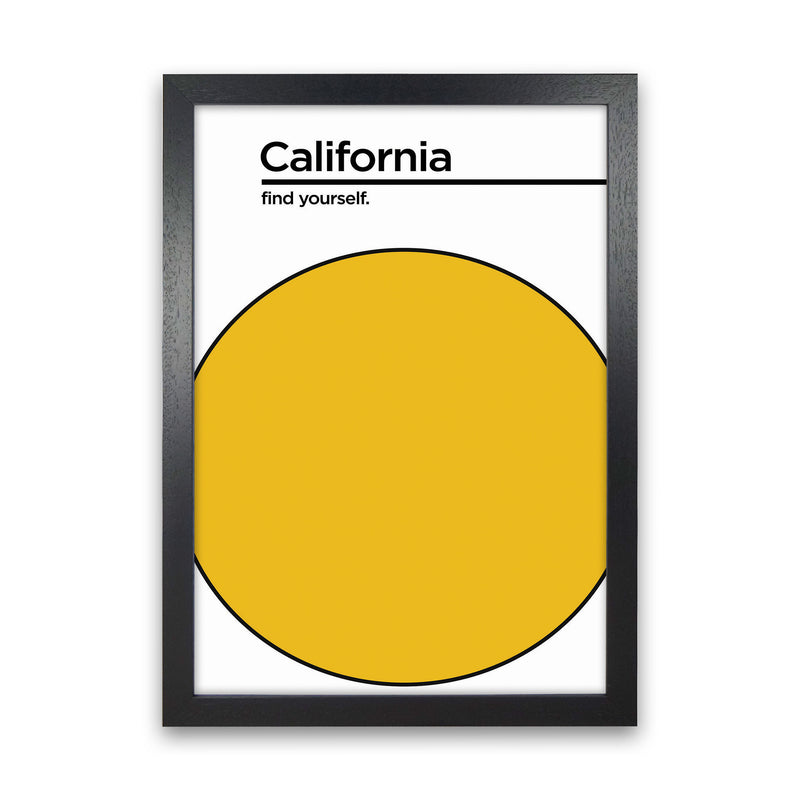 California Find Yourself Art Print by Jason Stanley Black Grain