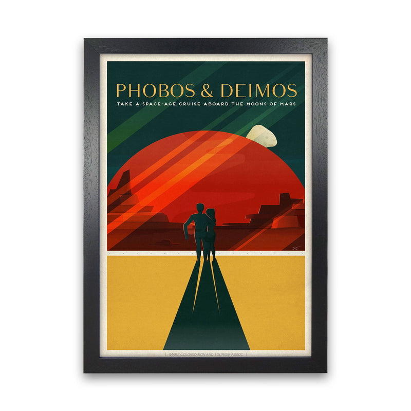 Spacex - Phobos & Deimos Art Print by Jason Stanley Black Grain