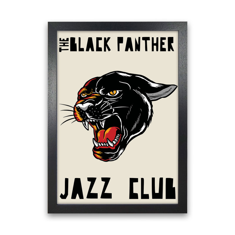 Black Panther Jazz Club Art Print by Jason Stanley Black Grain