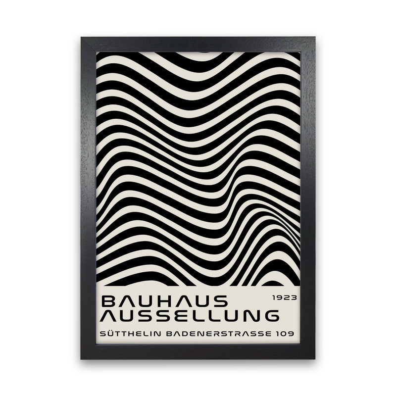 Bauhaus Black And White Art Print by Jason Stanley Black Grain