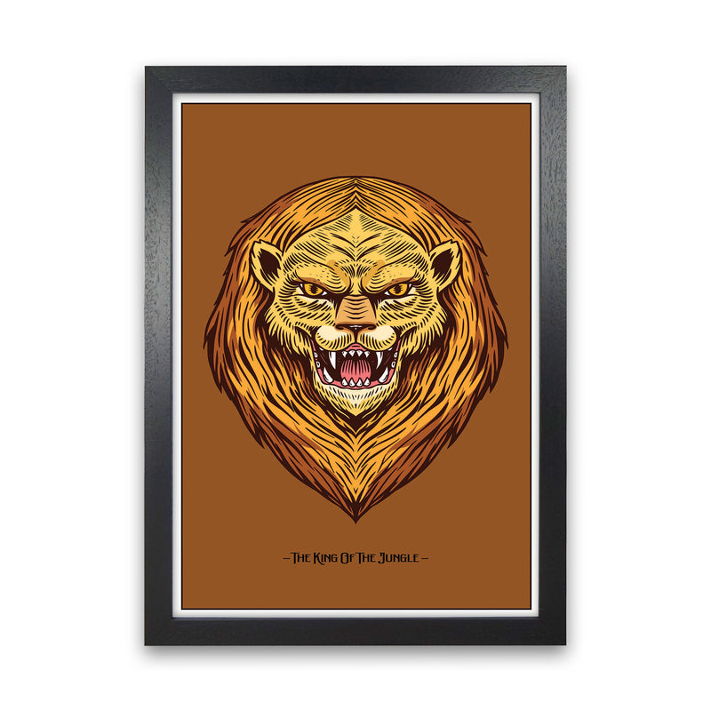 The King Of The Jungle Art Print by Jason Stanley Black Grain