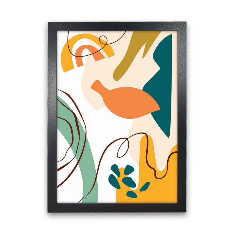 Abstract Expression I Art Print by Jason Stanley Black Grain